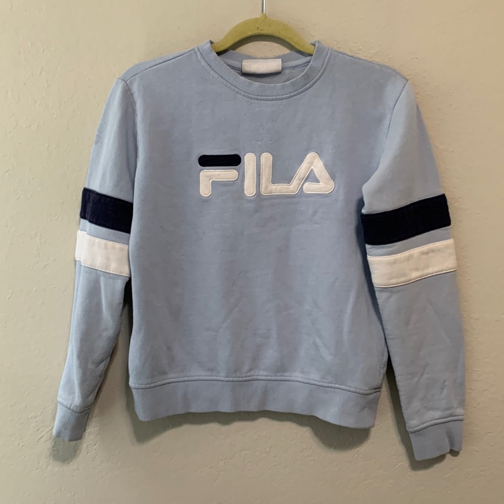 Fila Y2K Baby Blue Sweatshirt GUC (S)